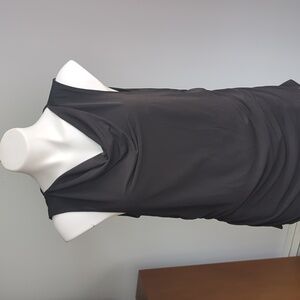 MARC New York Ruched sleeveless black Top